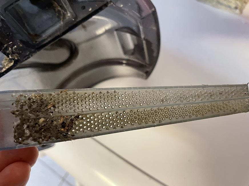 Filter im Schmutzwassertank